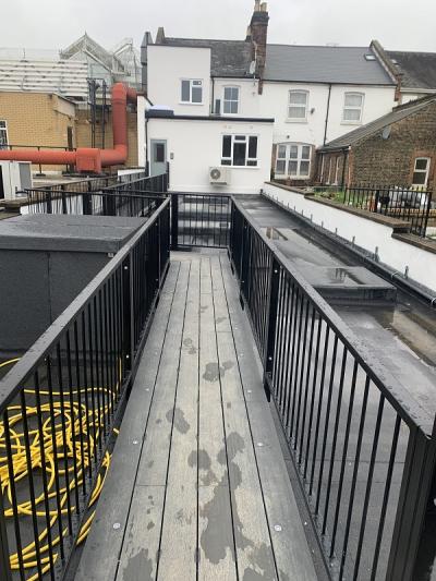 Newly Constructed Walkway for Flat Access  
