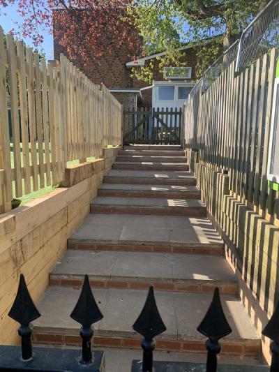 New Steps, Fencing & Gate at East Farleigh Primary School 