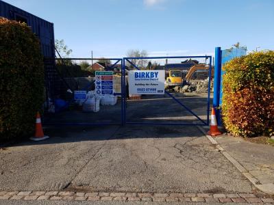Site Entrance View of Construction Works for 8 New Terraced Houses at Burgess Hill, West Sussex 