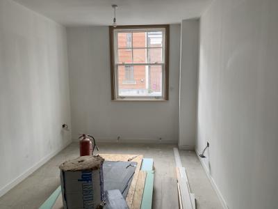 Ongoing works of property conversion into flats 