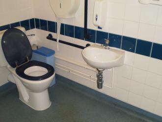 Refurbishment of library toilet in Rochester Kent for KCC