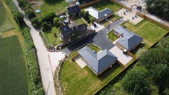 Ariel view of Completed Project at Swanley
