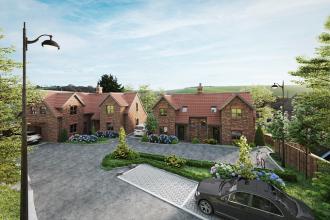 CGI of New Development under Construction in Pyecombe