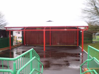 Worked with Kent County Council to provide a new play area, canopy and disabled access for the school.