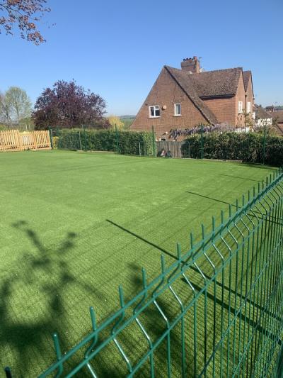 New Astro Turf Fitted at East Farleigh Primary School Playground Area