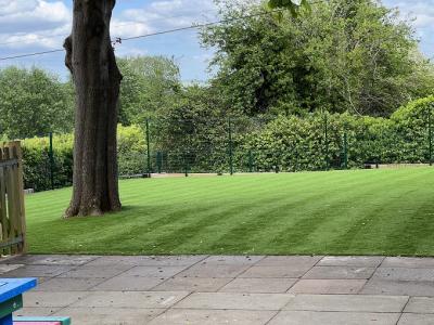 New Astro Turf Fitted at East Farleigh Primary School Playground Area