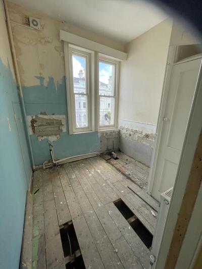Internal View of Section of Apartment for Refurbishment in Folkestone