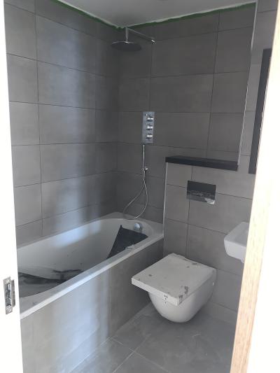Bathroom Near Completion to 9 Luxury Apartments - Guildford, Surrey 