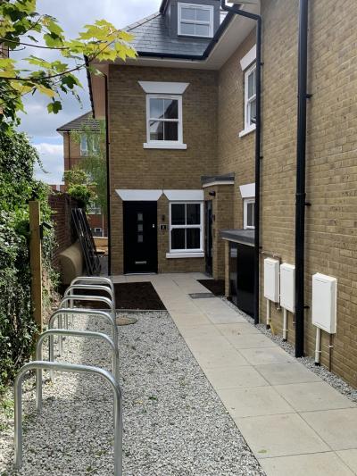 Completed Side Entrance to New Flats Construction in Maidstone