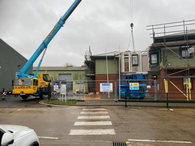 Commencement Works for New Glass Atrium at Alan Firmin/Ferdinand Bilstein