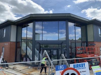 Construction of Atrium near Completion