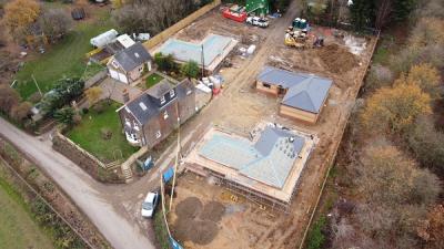 Ariel View of Site Progressing at Swanley