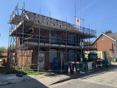 Work commencing on new refurbishment of semi detached properties