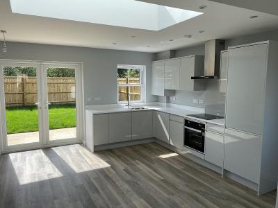 Completed Open Plan Dining/Kitchen Area