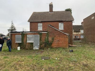 Rear View of Construction Project 