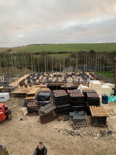 Site Progressing at Pyecombe, East Sussex