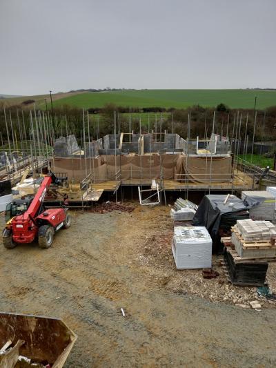 Site Progressing at Pyecombe, East Sussex