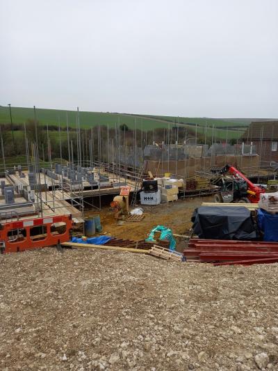 Site Progressing at Pyecombe, East Sussex