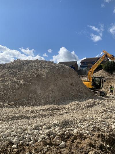 Ongoing Site Clearance in Preparation of New Build Construction