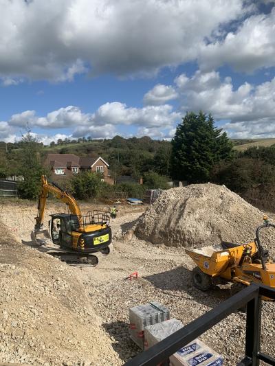 Groundworks in Preparation of New Build Construction