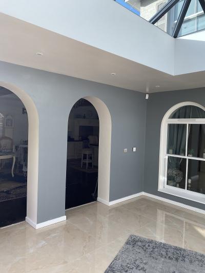 Completed Construction of Orangery showing Archways in Beckenham