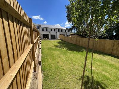 Rear View of Garden at Completed Construction in Tunbridge Wells 