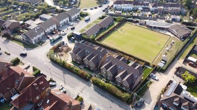 Ariel view of Site at Burgess Hill