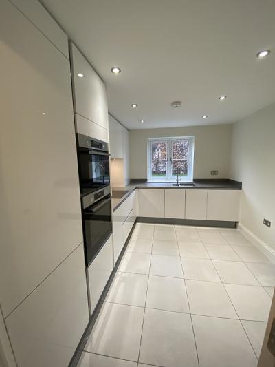 View of One of the Completed Kitchens at Burgess Hill 