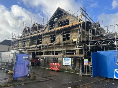 Frontage of new flats at West Wickham