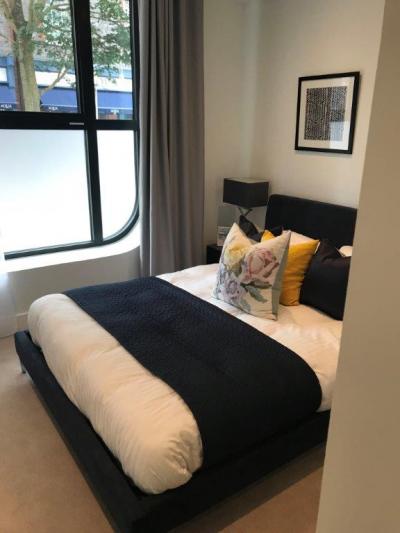 The bedroom in one of our conversion flats converts from offices in Lewis, East Sussex