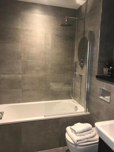 The bathroom in one of our conversion flats converts from offices in Lewis, East Sussex