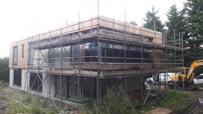 Construction and Cladding to Building Progressing