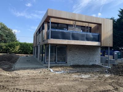 External View of New House at West Malling Progressing