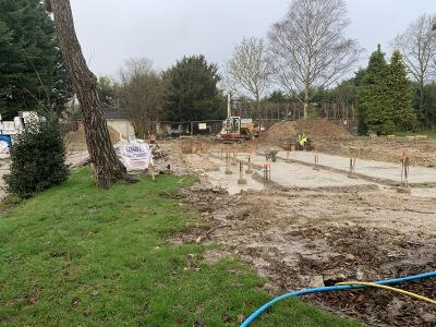 New foundations for new private house